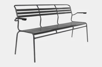 Schaffner Säntis 3er-Bank Lättli mit Armlehnen