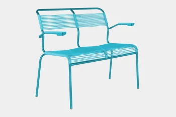 Schaffner Säntis 2er-Bank Spaghetti mit Armlehnen