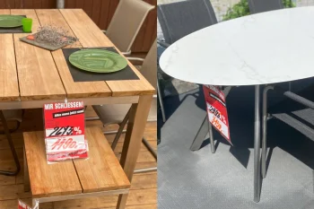 Gartentische Sale